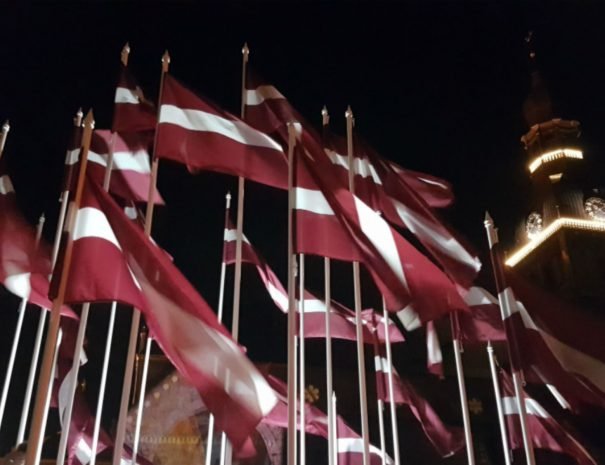 Latvian flags